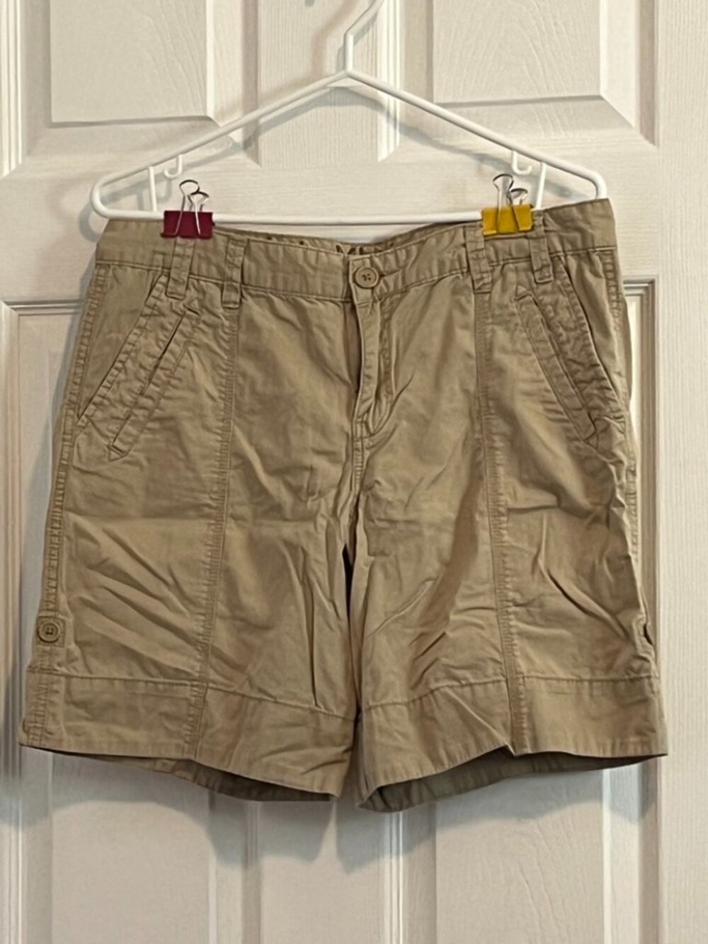 Tan cargo shorts size 10
